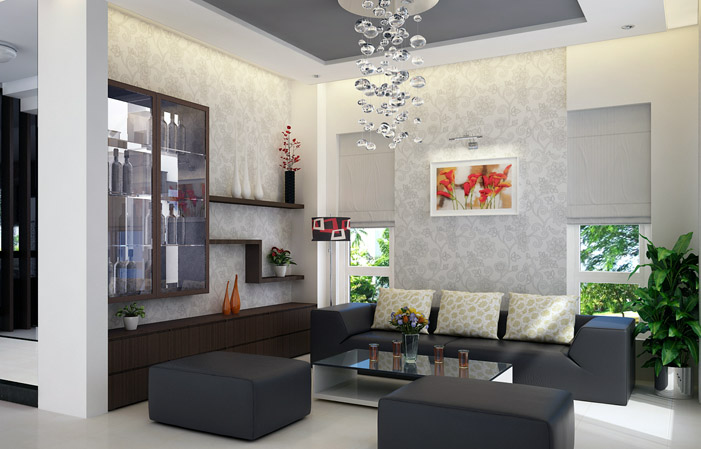 Sơn Jotun gam màu xám S1000-B và một số gam màu xám khác giúp căn phòng thêm sinh động