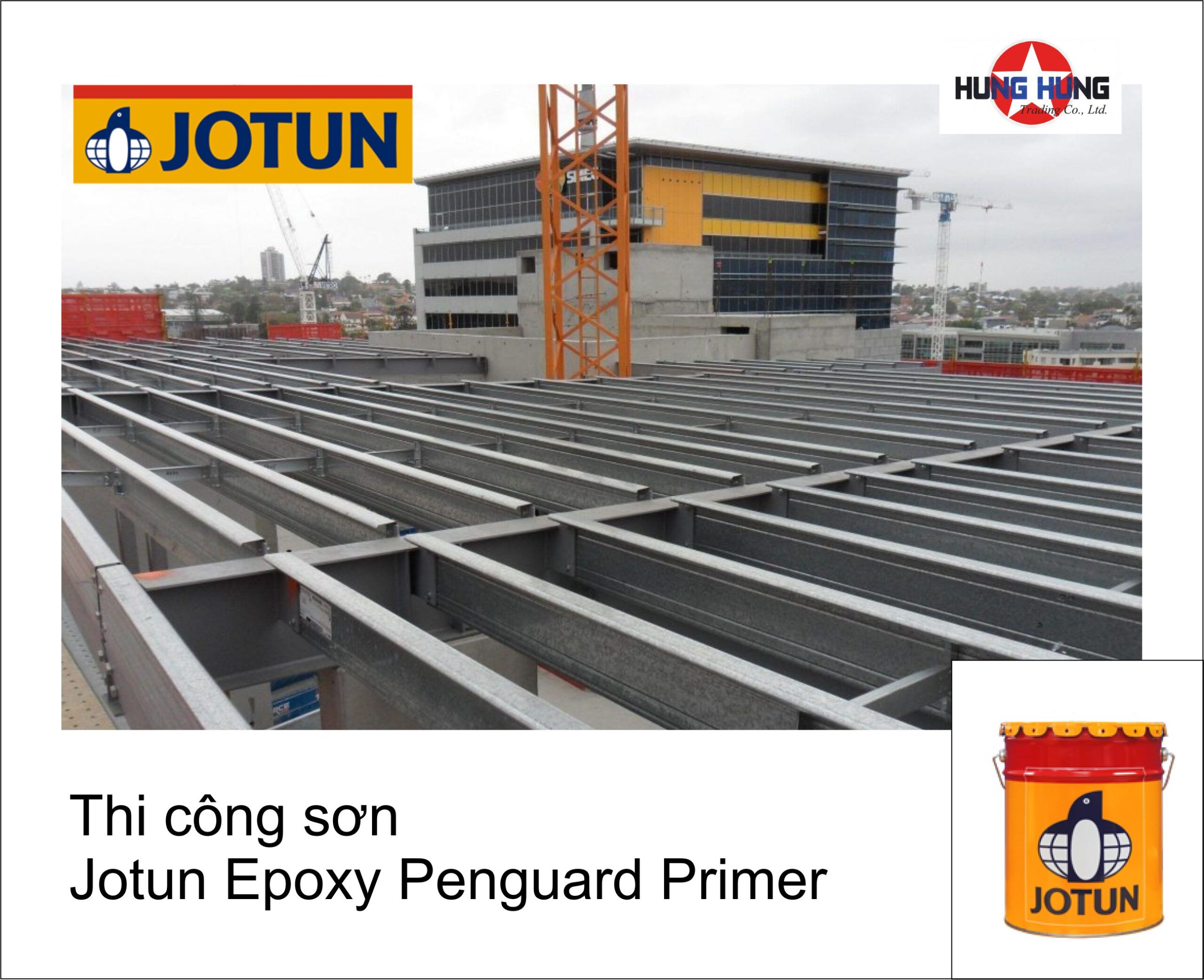 Hướng dẫn thi công sơn Jotun Epoxy Penguard Primer